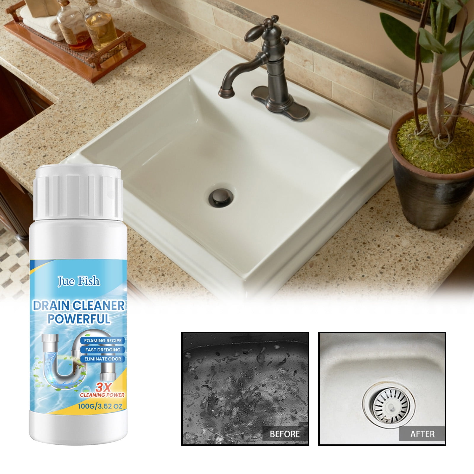 Pipe Dredging Agent Sewer Toilet Kitchen Dredging Deodorant Clogged