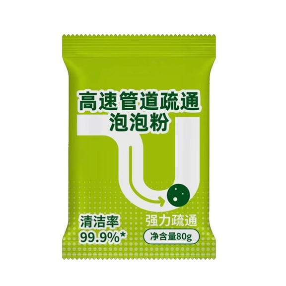 Pipe Dredging Powder, Bathroom, Toilet, Shower, Tub, Fast Unclogging, 80g, 0.18 lb, Powerful Clog Remover, Drain Opener, Sewer Cleaner, Pipe Unblocker, Safe for Pipes