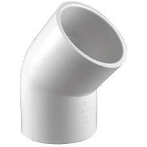 Pipe Elbow Sch 40 Pvc 3 " 45 Deg. White