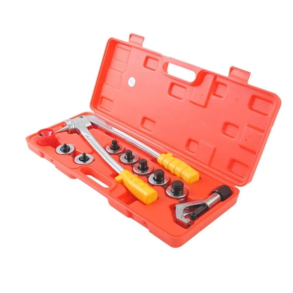 Pipe Expander Tool With Tube Cutter 7 Heads 10-28mm Pipe Crimping Manual Pliers Metal Tube Expansion Tool Kit ,Easy to Use