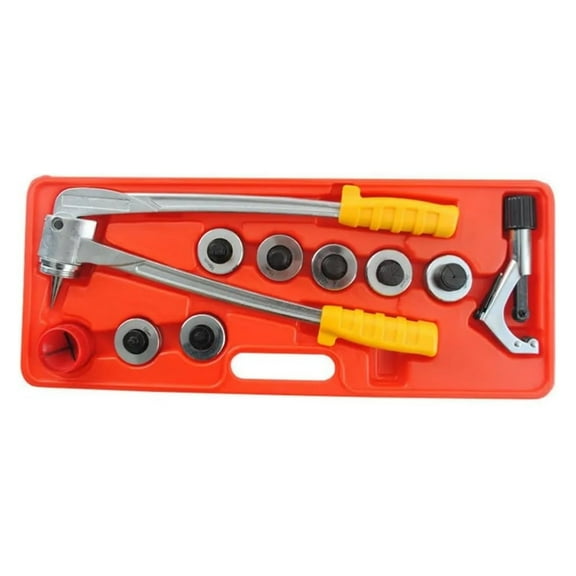 Pipe Expander11 Piece Manual Pipe Expander Set With 7 Expansion Heads 10-28 Mm Copper Pipe Expander For Copper Aluminium ,Easy to Use