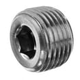 thumbnail image 1 of Pipe Fitting - 304 Stainless Steel - Class 150 - Hex Socket Plug - 1-1/2" NPT Male, 1 of 1
