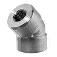 thumbnail image 1 of Pipe Fitting - 304 Stainless Steel - Class 3,000 - 45 Degree Elbow - 1" NPT Female, 1 of 1