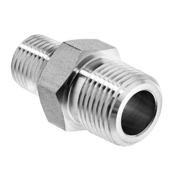 Manufacturer Varies Reducing Hex Nipple,304 SS,1/2 x 1/4" ZUSA-PF-7832