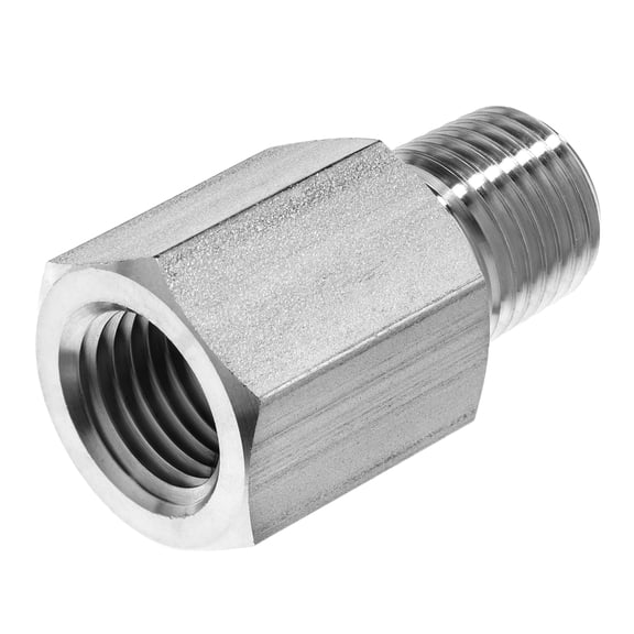 Pipe Fitting - 316 Stainless Steel - Instrumentation - Adapter - 1" BSPT Female x NPT Male