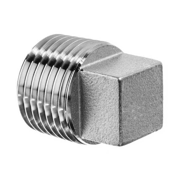 Pipe Fitting - Aluminum - Class 150 - Square Head Plug - 1/2" NPT Male