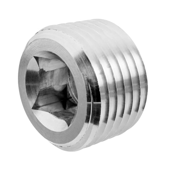 Pipe Fitting - Aluminum - Class 150 - Square Socket Plug - 1-1/4" NPT Male