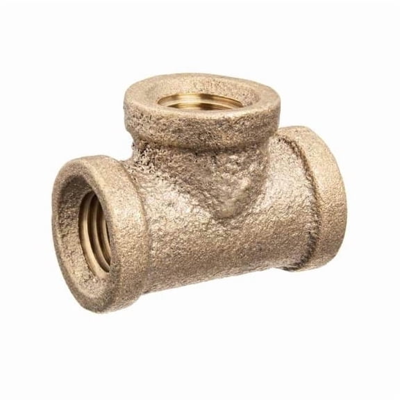 Tee Brass Brass Class 125 Pipe Fittings, 3/4 in Female BSPT X 3/4 in Female BSPT