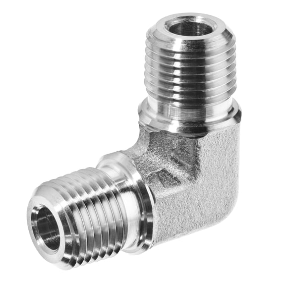 Pipe Fitting - Galvanized Steel - Instrumentation - Male Elbow - 1/4" NPT Male
