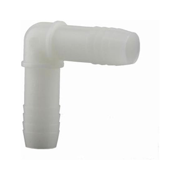 Plumbeze Nylon Pipe Fitting Insert Elbow - 90 Degree, Plastic - 1 In.