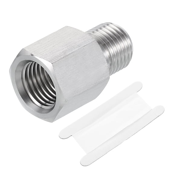 Pipe Fitting Reducing Adapter, G1/4" x 1/4" NPT Reducer Connector, Silver
