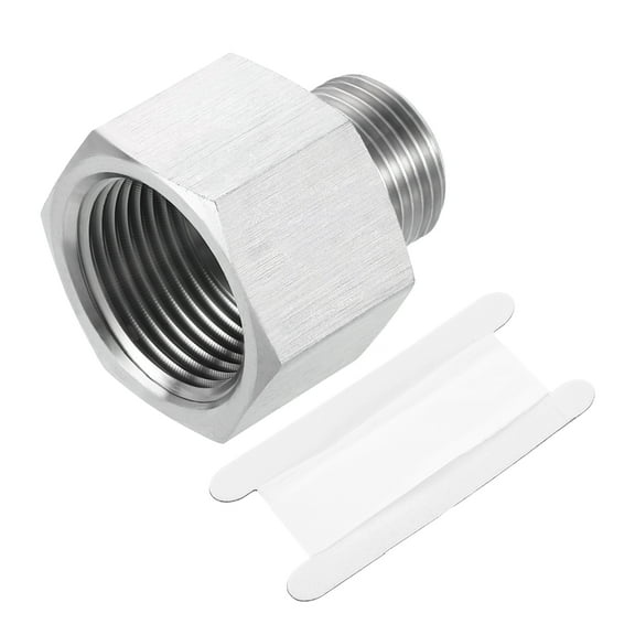 Pipe Fitting Reducing Adapter, M20 x 3/4" NPT Reducer Connector, Silver
