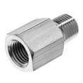 thumbnail image 1 of Pipe Fitting - Steel (Zinc-Galvanized) - Instrumentation - Adapter - 1" BSPT Female x NPT Male, 1 of 1