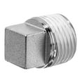 thumbnail image 1 of Pipe Fitting w/ Thread Sealant - 316 Stainless Steel - Class 150 - Square Head Plug - 2" BSPT Male, 1 of 1