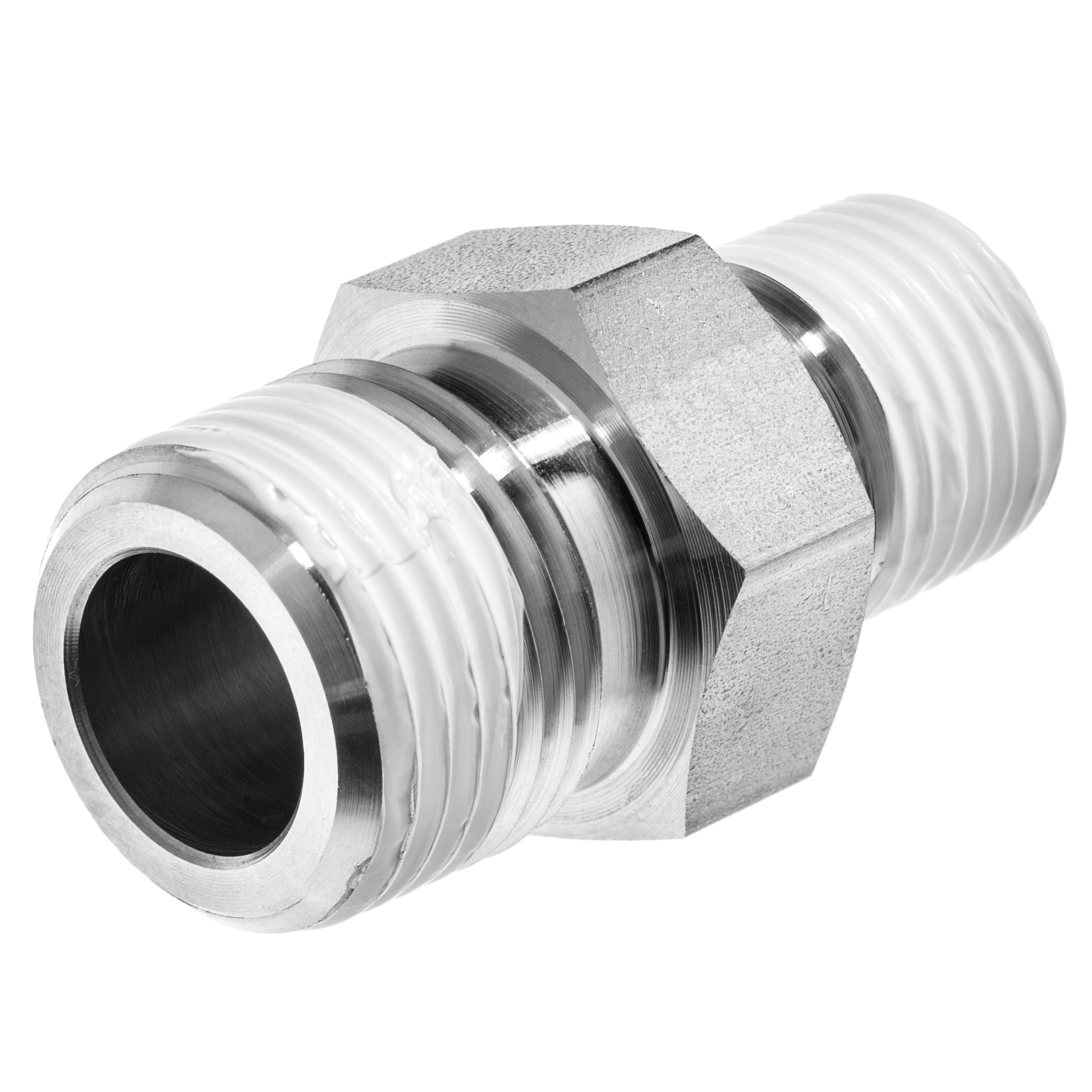 Pipe Fitting w/ Thread Sealant 316 Stainless Steel Instrumentation