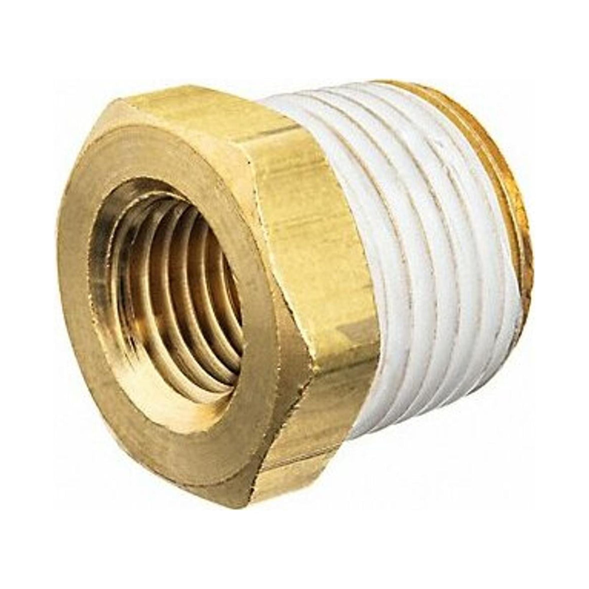 3/8 in. Solid Hex Head Plug - (MIP) NPTF Threads - 1200 PSI Max - Brass Pipe Fitting 3/8 in. Solid Hex Head Plug - (MIP) NPTF Threads - 1200 PSI Max - Brass Pipe Fitting