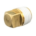 thumbnail image 1 of Pipe Fitting w/ Thread Sealant - Brass - Class 125 - Square Head Plug - 3" BSPT Male, 1 of 1