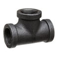 thumbnail image 1 of Pipe Fittings - Black-Coated Malleable Iron - Class 150 - Tee - 1-1/4" BSPT Female, 1 of 1