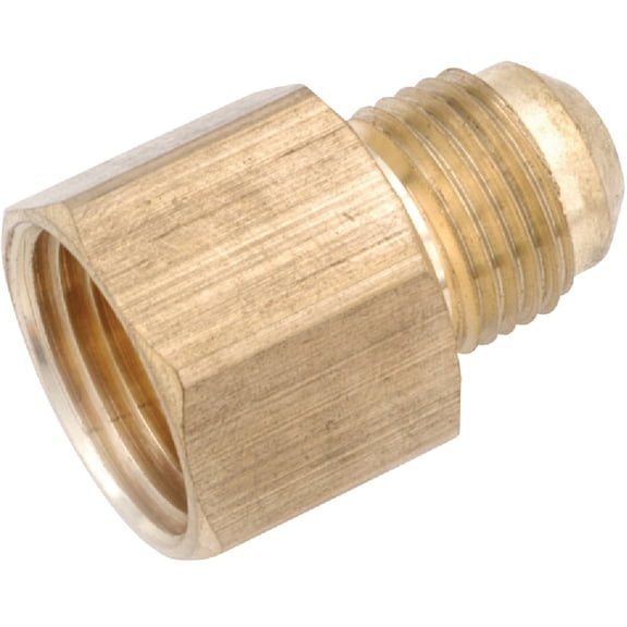 Pipe Fittings, Flare Connector, Lead-Free Brass, 5/8 Flare x 3/4-In. FPT