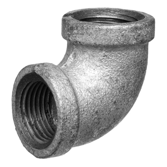 Pipe Fittings - Galvanized Malleable Iron - Class 150 - Elbow - 1" BSPT Female