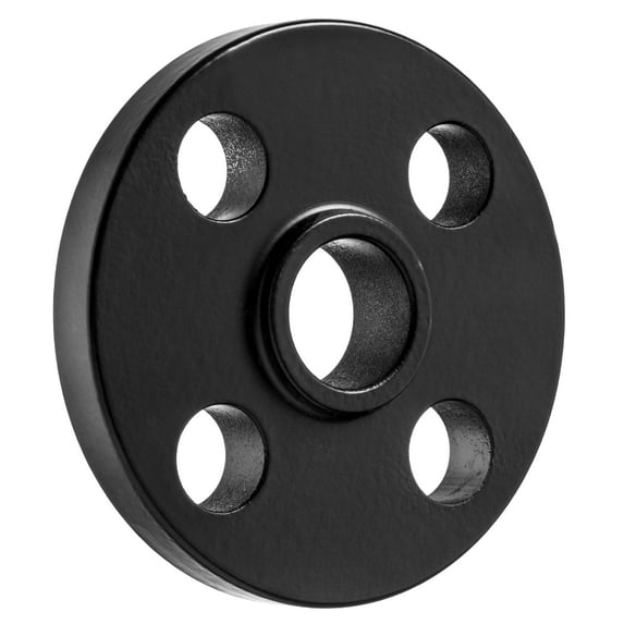 Pipe Flange - Black-Coated Steel - Class 150 - Slip On - 4" Pipe Size