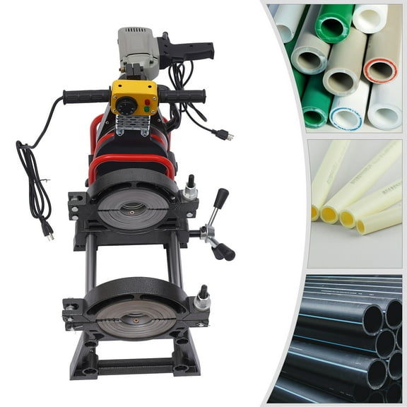 Pipe Fusion Welder 2 Clamps 63-200MM Butt PE HDPE Fitting Pipe Welding Machine