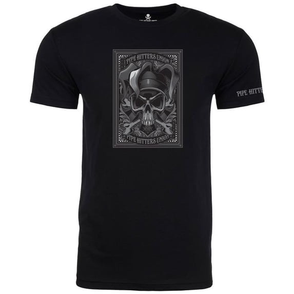 Pipe Hitters Union Short Sleeve Shirt, Medium, Black, PHU Death Card - Joker PT111MB-M