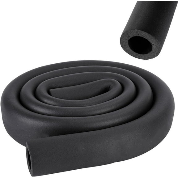 Pipe Insulation Foam Tube - 0.63" Foam Tubing,Pipe Insulation Wrap,Pipe Insulation Wrap for AC Unit, Guitar Stands, Exercise Machine Handle and Roof Rack,Thickness 0.35'',Length 6 ft