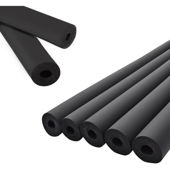Pipe Insulation Foam Tube - 6FT 1-1/8" Foam Tubing for AC Unit, Guitar Stands, Exercise Machine Handle and Roof Rack