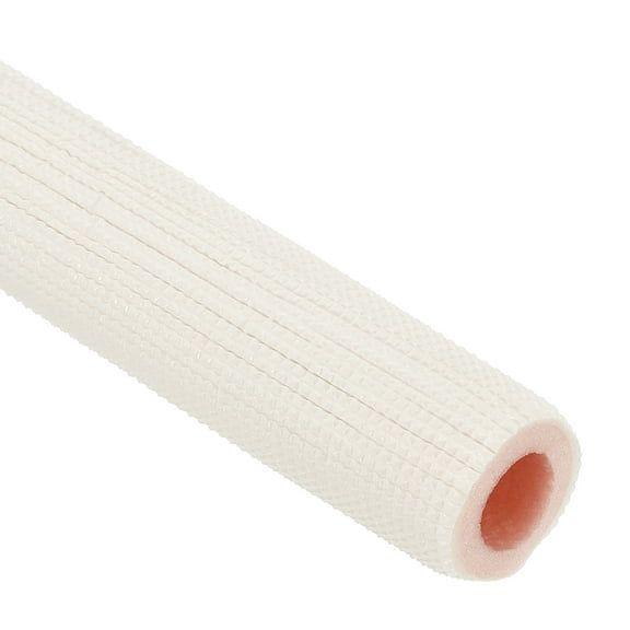 Pipe Insulation Foam Tube, 7/8" Heat Preservation Insulated Foam Tubing for Mini Split Copper Line Set Water Pipes, 6.56Ft(2m), White/Pink