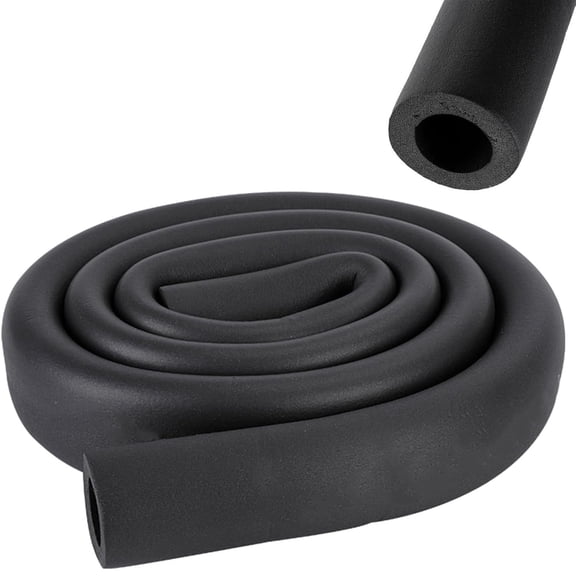 Pipe Insulation Foam Tube,Air Conditioner Insulation Pipe Wrap,High Resilience Foam Tubing,Freeze Protection Water Pipe Covers for Water Pipes,Air Conditioner(ID 0.75" x OD 1.46" x LT 6 ft)