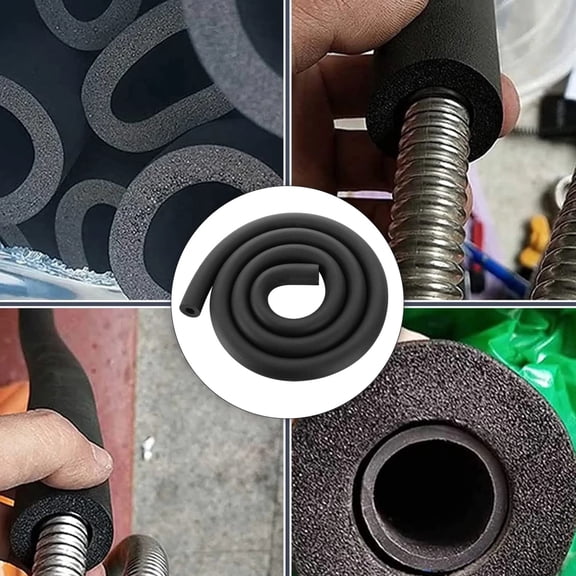Pipe Insulation Foam Tube, Foam Pipe Insulation for Pipe Freeze Protection and Sharp Edge Protection for Guitar Rack, Utensils and Roof Rack, 1 Pcs, 0.75" ID x 0.35" THK x 6FT