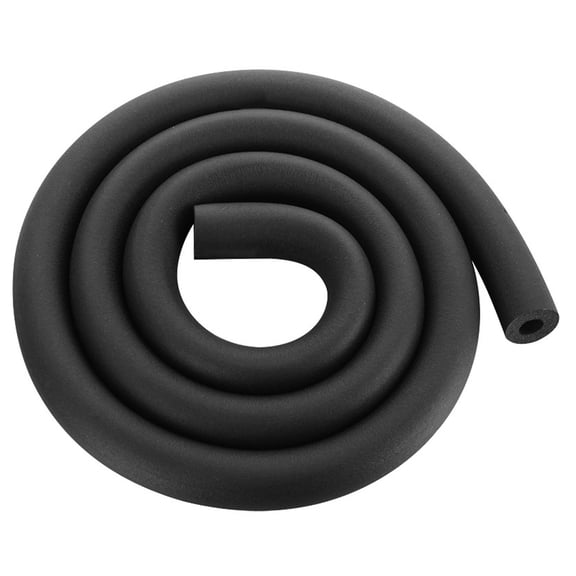 Pipe Insulation Foam Tube for Indoor Outdoor Plumbing Pipe, AC Unit, Guitar Stands - Foam Pipe Insulation for Pipe Freeze Protection and Sharp Edge Protection 3/4" ID x 3/8" THK x 5.9FT,Black