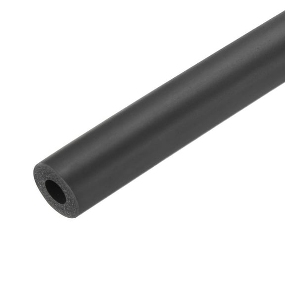 Uxcell Pipe Insulation Foam Tube Lagging Insulation 0.47" x 1.1" Heat Preservation for Antifreeze Insulation Handle Grip Black