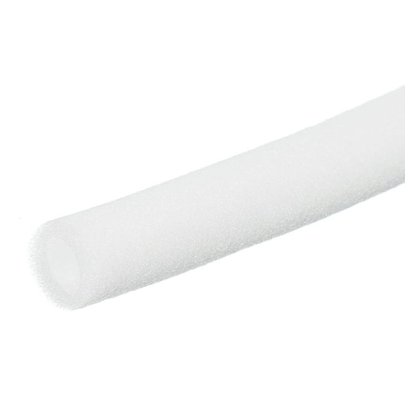 Pipe Insulation Foam Tube Pool Noodles Foam Tubing Outdoor Wrap 5/8"IDx1"ODx6.6Ft White