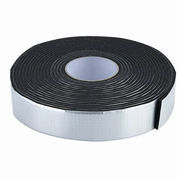 Pipe Insulation Wrap, 32.8 FT x 2-inch Pipe Insulation Tape with Aluminum Foil Layer, Self-Adhesive Foam and Foil Pipes Wrap for Freeze Protection, Heat & Cold Resistant for Outdoor Indoor Use
