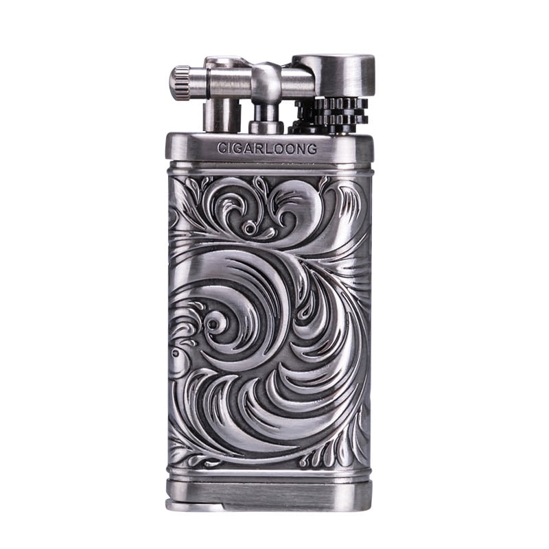 Pipe Lighter Windproof Straight Punch Vintage Lighter Gift Box Packaging