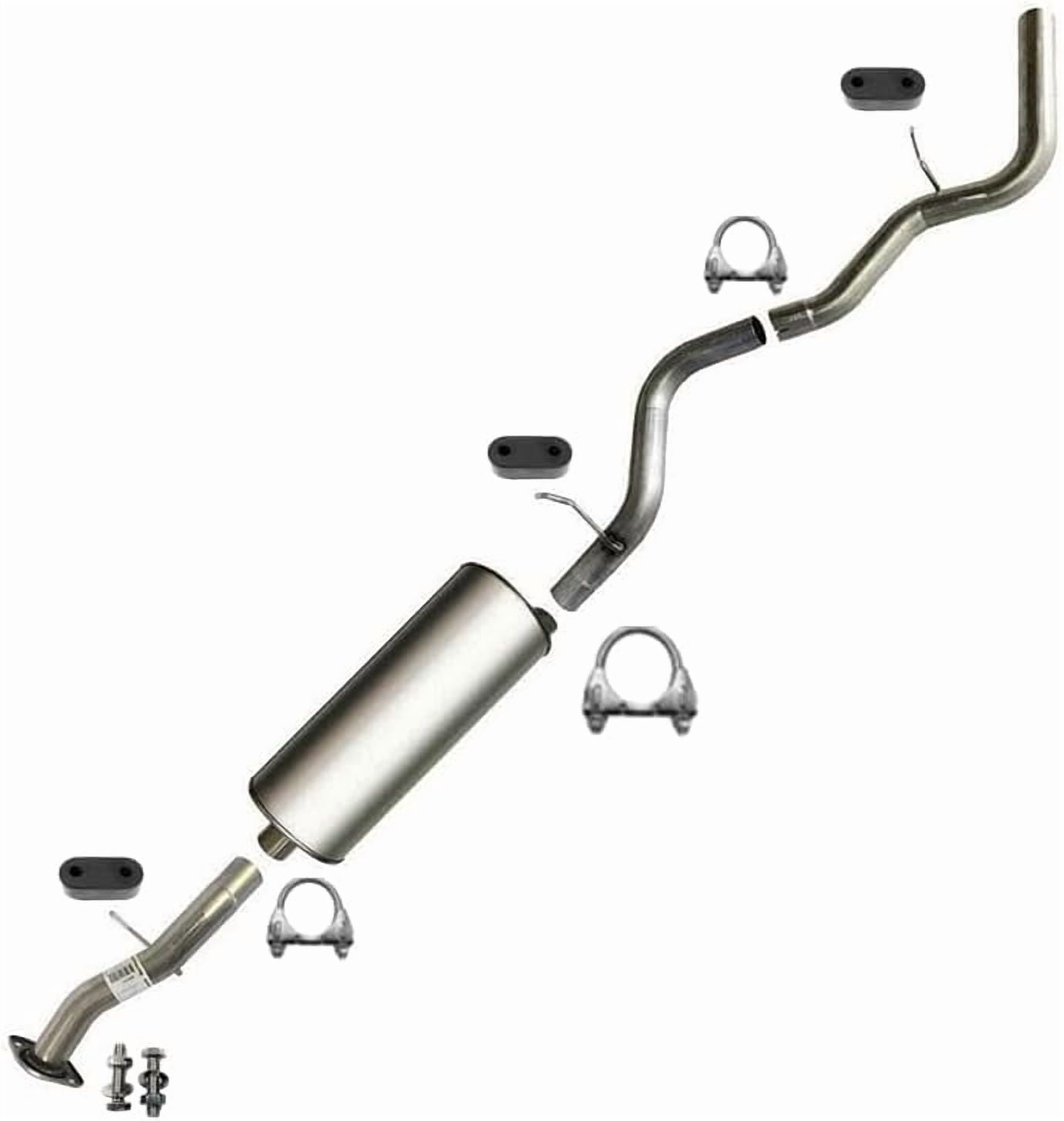 Northeastern Exhaust Stainless Steel Intermediate Pipe, Muffler & Tail Pipe Exhaust System Kit Fits 2006 GMC Yukon 4.8L 5.3L & 2001–2006 Yukon XL 1500 5.3L – Direct Fit