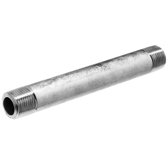 Pipe Nipple - 316 Stainless Steel - Schedule 80 - Seamless - Threaded on Both Ends - 3/8" NPT - 4" Long