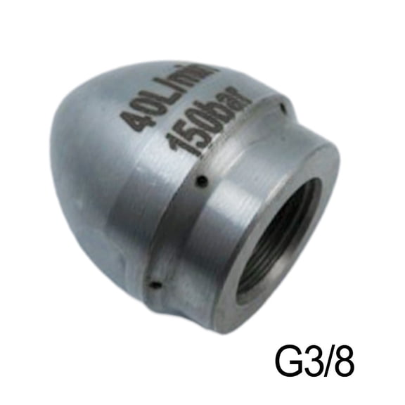 Pipe Nozzle Hose Nozzle 40L Output Cleaning Tools Flusher Stainless Steel G3/8Inch