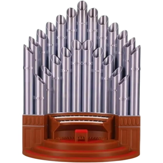 Pipe Organ Pen Pencil Holder,Resin Music Pipe Organ Pen Container Holder Pencil Cup For Office Desk,Funny Pen Holder Desktop Decoration Silver