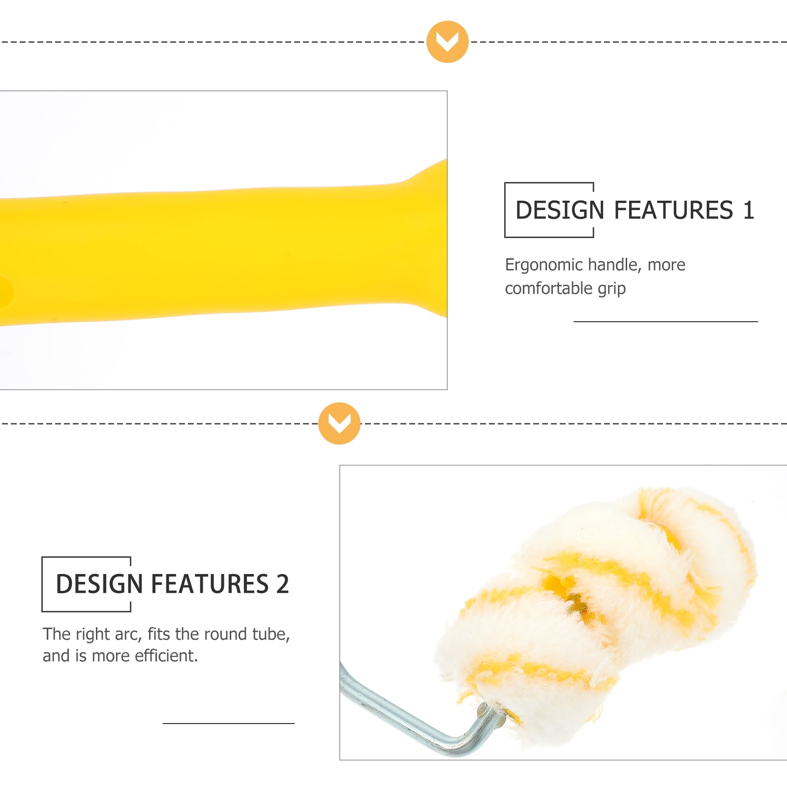 Pipe Paint Roller Pipe Painter Refill Brush Smart Roller for Painting