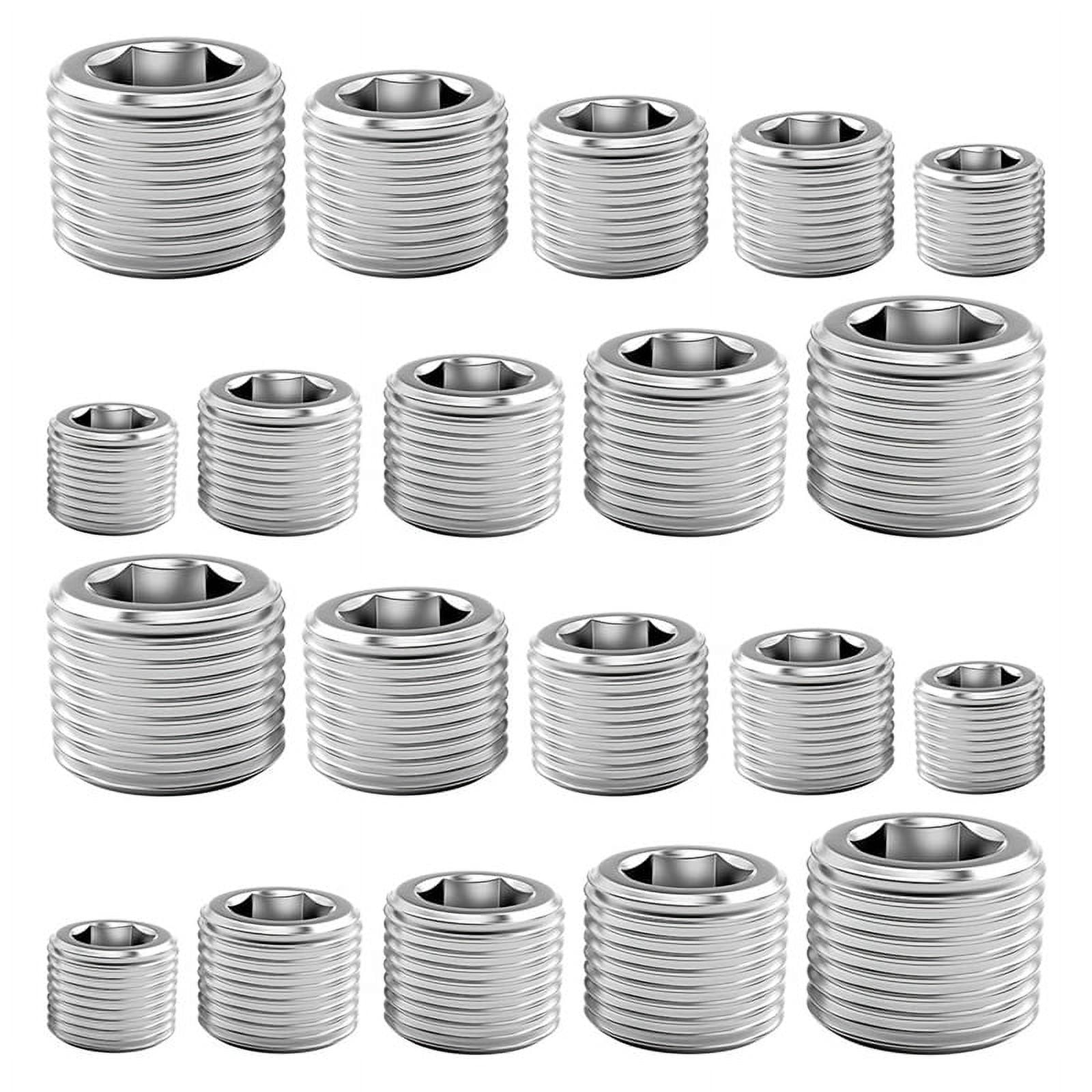 Pipe Plug Accessories Combo Kit, 1/8 inch 1/4 inch 3/8 inch 1/2 inch 3/ ...