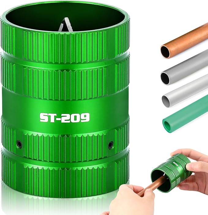 Pipe Deburring Tool For Copper & PVC - 1/4 To 1-1/4 Inch Inner/Outer Chamfering Tool