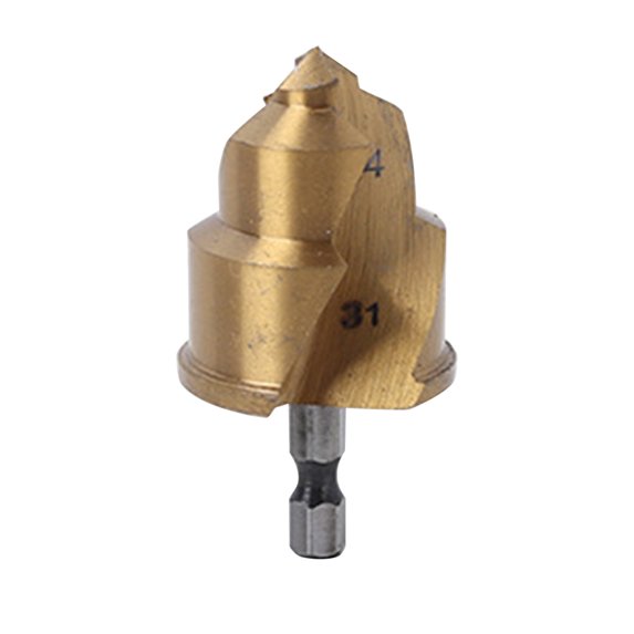 Pipe Reaming Drill Bits, PVC Pipe Reamer Hexagon Shank Drill Bits, Pipe Reamer Tool, Water Pipe Drill Tools for Metal, Copper, Aluminum, Iron