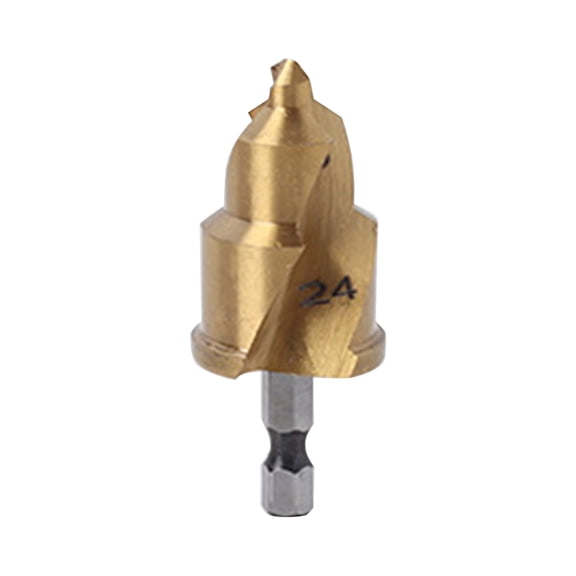 Pipe Reaming Drill Bits, PVC Pipe Reamer Hexagon Shank Drill Bits, Pipe Reamer Tool, Water Pipe Drill Tools for Metal, Copper, Aluminum, Iron