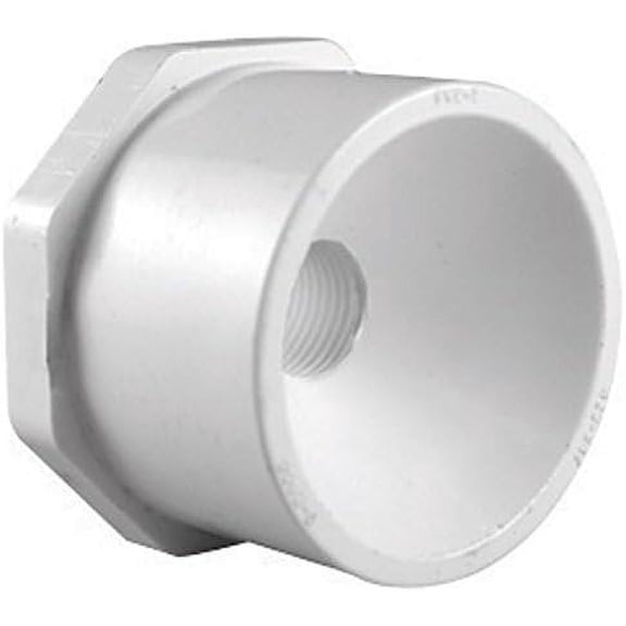 Pipe Reducing Bushing 1 " X 1/2 " White Pvc Schedule 40
