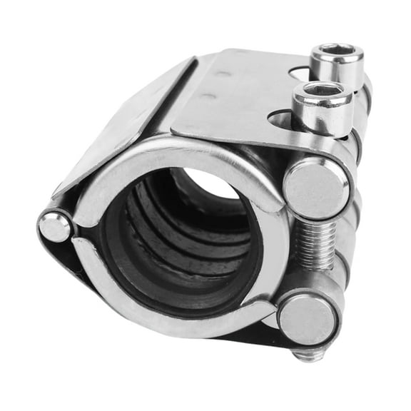 Pipe Repair Clamp Kit- Pipe Coupling Clamp for Plastic&Metal Pipes, Emergency Duty Leak Sealer 3/4 Inch(26-29mm),1 * Pipe Repair Clamp,Silver