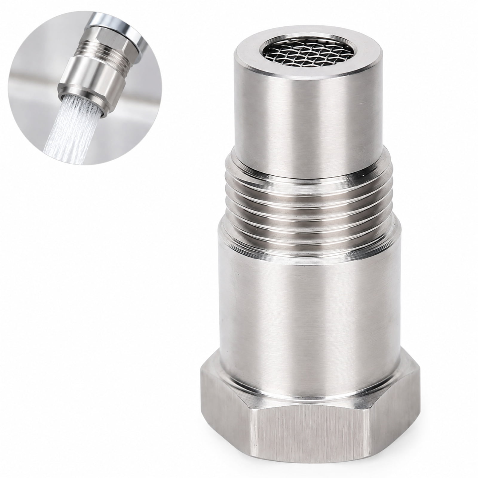 Pipe Sensor Adapter 2 Pcs, Universal Threaded Fitting for Temperature ...