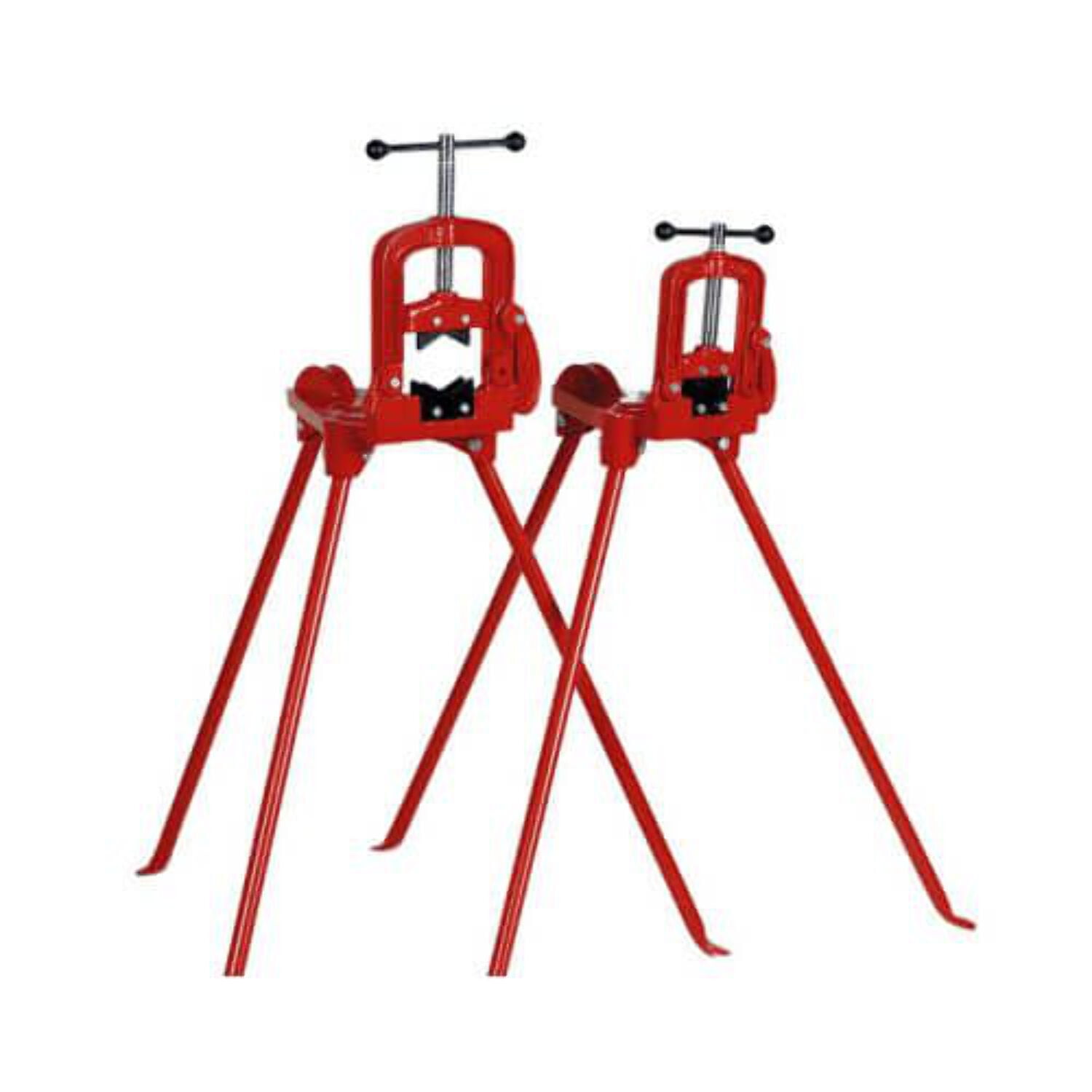 Pipe Table Vice with Tripod Stand Bending Threading Cutting 2